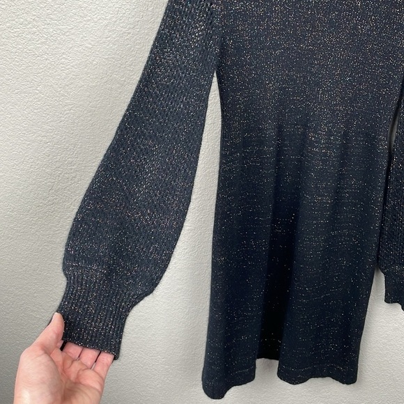 Marc by Marc Jacobs Sparkle Knit Sweater Dress Cut Out Back Wool Angora Sz S - Picture 4 of 14